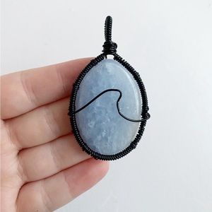 Hand wrapped one of a kind crystal necklace